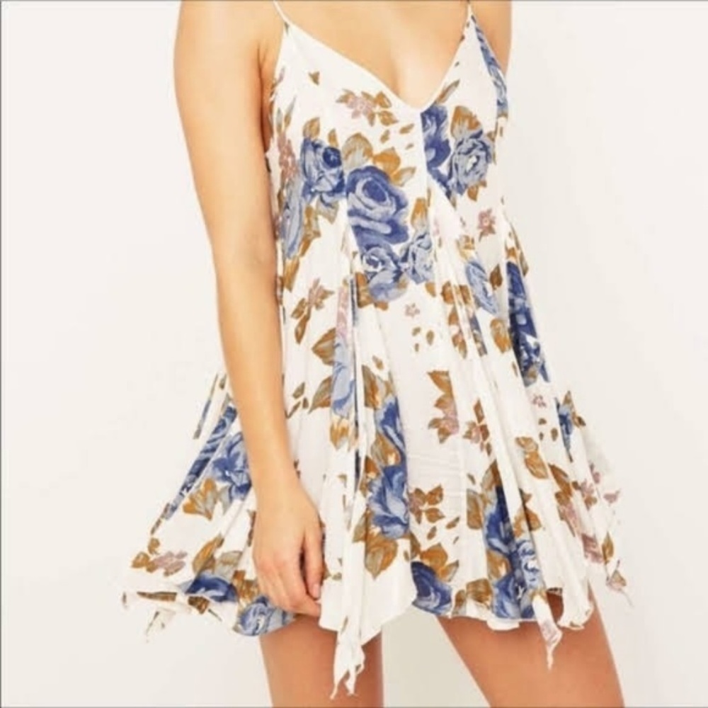 Free People - Floral Mini Swing Dress